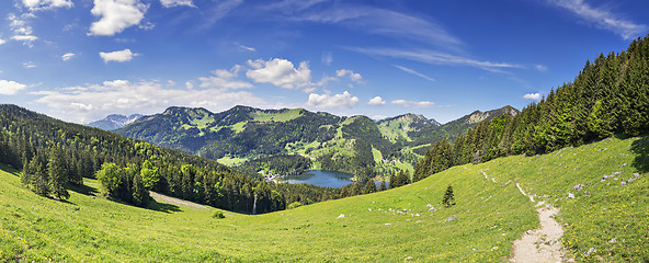 Image showing Panorama Jaegerkamp Bavaria Alps