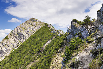 Image showing Summit Aiplspitz Bavaria Alps