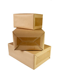 Image showing Brown boxes