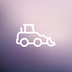 Image showing Car dumper thin line icon