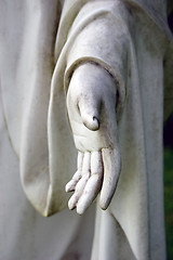 Image showing Symbol stone hand