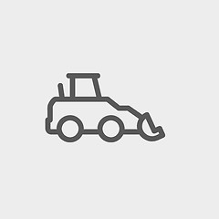 Image showing Car dumper thin line icon