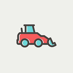 Image showing Car dumper thin line icon