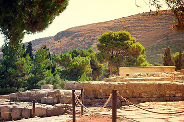 Image showing Archaeological site: Knossos Palace of king Minos, Crete, Greece