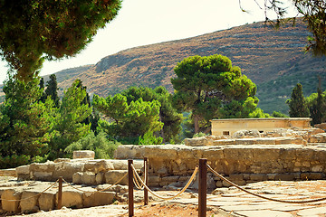 Image showing Archaeological site: Knossos Palace of king Minos, Crete, Greece