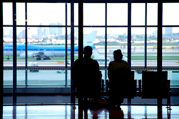 Image showing Couple airport