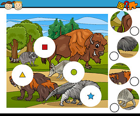 Image showing match pieces game cartoon