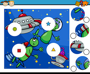 Image showing match pieces game cartoon