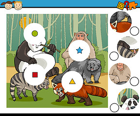 Image showing match pieces game cartoon