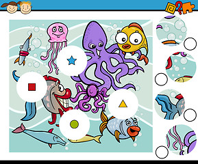 Image showing match pieces game cartoon