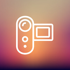 Image showing Digital Video Camera thin line icon