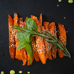 Image showing Caramelized carrots