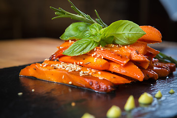 Image showing Caramelized carrots
