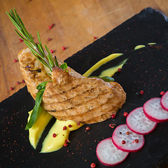 Image showing Grilled turkey steak