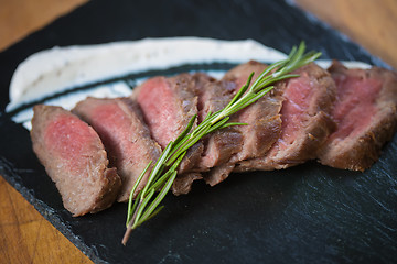 Image showing Medium Rare Cooked Beef Roast