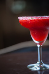 Image showing Strawberry margarita cocktail