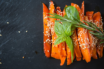 Image showing Caramelized carrots