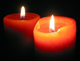 Image showing Burning candles