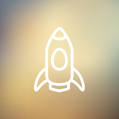 Image showing Business start up thin line icon