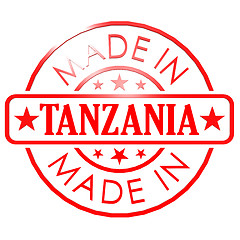 Image showing Made in Tanzania red seal