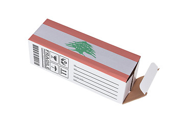 Image showing Concept of export - Product of Lebanon