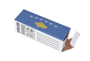 Image showing Concept of export - Product of Kosovo