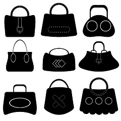 Image showing Handbags Silhouettes