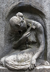 Image showing Old Cemetery statue