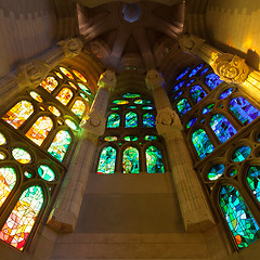 Image showing Church windows interior