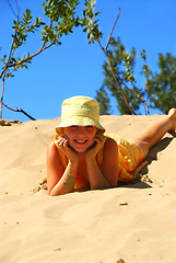 Image showing Girl dunes