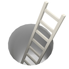 Image showing Ladder from hole 