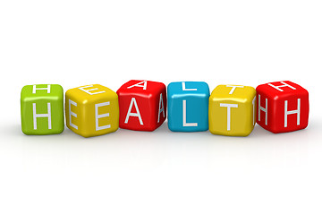 Image showing Health colorful buzzword