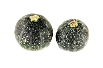 Image showing fresh raw rotund zucchini