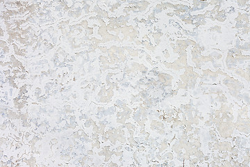 Image showing Grungy white concrete wall background