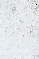 Image showing Grungy white concrete wall background