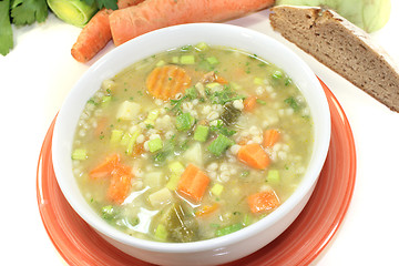 Image showing fresh delicious Barley porridge