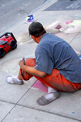 Image showing Street artist