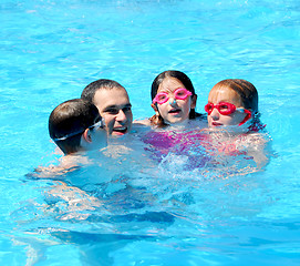 Image showing Family fun pool