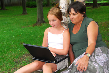 Image showing Family computer