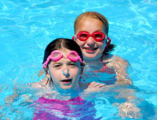 Image showing Girls children pool