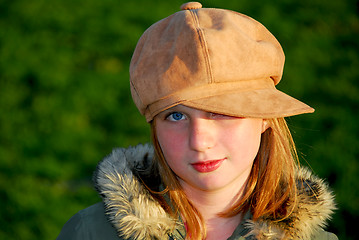 Image showing Girl winter hat