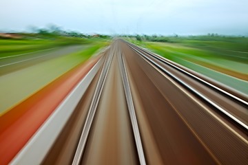 Image showing Rails blur