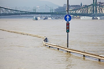 Image showing Flooded street