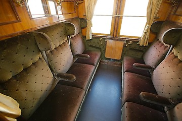 Image showing Vintage Train Interior