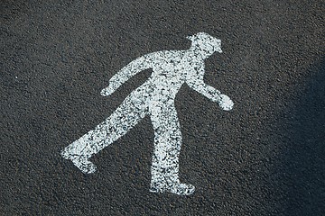 Image showing Pedestrian sign