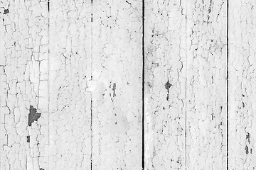 Image showing Vintage  white background wood wall.