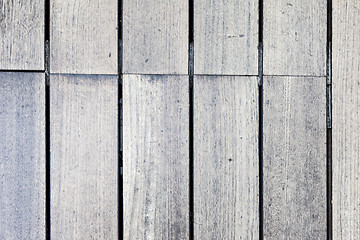 Image showing Vintage  white background wood wall