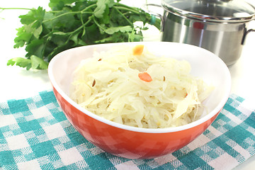 Image showing sourcrout in a bowl