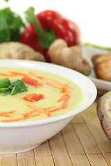 Image showing Asian Curry Soup with chicken