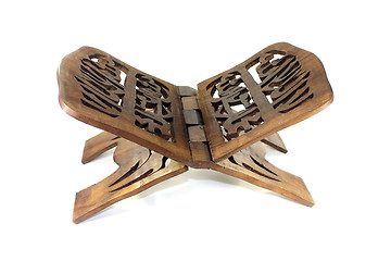 Image showing Quran wooden stand